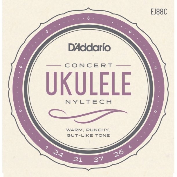 D'Addario EJ88C Ukulele Koncert Nyltech